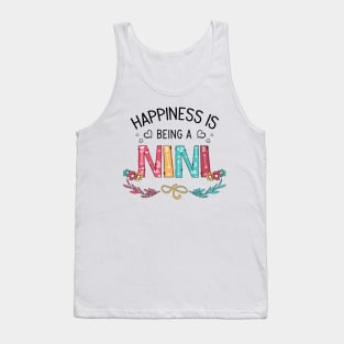 Happiness Is Being A Nini Wildflowers Valentines Mothers Day Tank Top